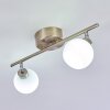 Motala Ceiling Light LED matt nickel, 2-light sources, Remote control, Colour changer