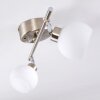 Motala Ceiling Light LED matt nickel, 2-light sources, Remote control, Colour changer