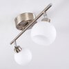 Motala Ceiling Light LED matt nickel, 2-light sources, Remote control, Colour changer