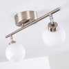 Motala Ceiling Light LED matt nickel, 2-light sources, Remote control, Colour changer