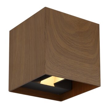 Globo VERONIKA Outdoor Wall Light LED Wood like finish, 1-light source