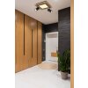 Globo ULLA Ceiling Light Wood like finish, black, 3-light sources