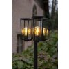 Lutec PINE Lamp Post black, 3-light sources