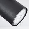 JAVEL Ceiling Light chrome, black, 3-light sources