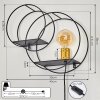 SORVARI Wall Light gold, black, 1-light source