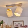 CHIUVI Ceiling Light Ecru, silver, 2-light sources