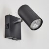 JAVEL Wall Light black, 1-light source