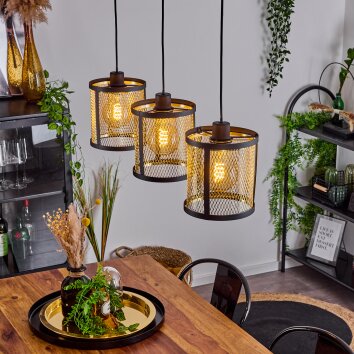 CANDELARIA Pendant Light black, 3-light sources