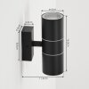 SIMOLA Outdoor Wall Light anthracite, 2-light sources