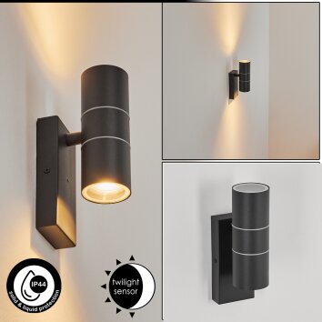 SIMOLA Outdoor Wall Light anthracite, 2-light sources