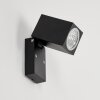 HOLISEVA Outdoor Wall Light LED black, 1-light source
