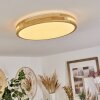 TIKKALA Ceiling Light LED Ecru, 1-light source