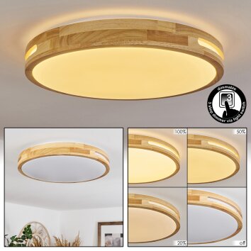 TIKKALA Ceiling Light LED Ecru, 1-light source