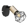 Globo XARA Wall Light antique brass, black, 1-light source