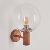 BUBODEFO Outdoor Wall Light brown, Wood like finish, 1-light source