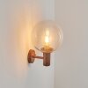BUBODEFO Outdoor Wall Light brown, Wood like finish, 1-light source