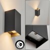 ANOBRA Outdoor Wall Light LED anthracite, 1-light source