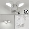 LANGRA Outdoor Wall Light LED white, 2-light sources, Motion sensor