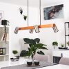 ZUOZ Pendant Light Ecru, matt nickel, 4-light sources