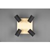 Trio MARLEY Ceiling Light black-gold, 4-light sources