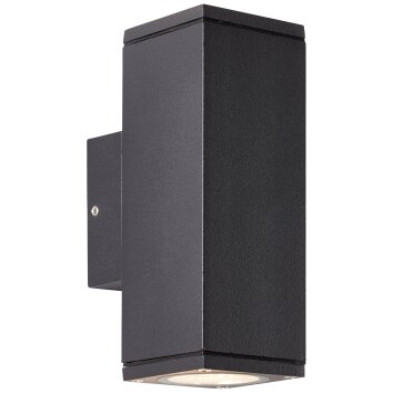 Brillliant Nerty Outdoor Wall Light silver, 2-light sources