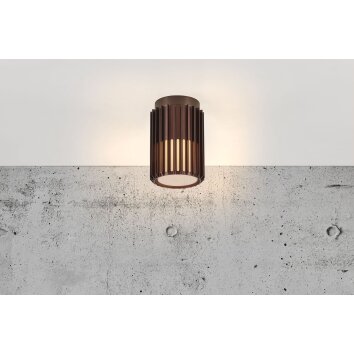 Nordlux MATR outdoor ceiling light antique brass, 1-light source