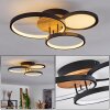 AVELAL Ceiling Light LED brown, Wood like finish, black, 1-light source