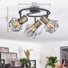 BARDHAMAN Ceiling Light black, 3-light sources