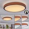 KELVA Ceiling Light LED brown, black, white, 1-light source