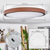 KELVA Ceiling Light LED brown, black, white, 1-light source