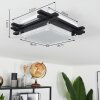 BALOUTA Ceiling Light black, white, 1-light source