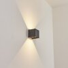 ANOBRA Outdoor Wall Light LED anthracite, white, 1-light source