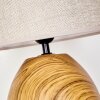STAMPA Table lamp brown, Wood like finish, 1-light source