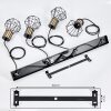 BARDHAMAN Pendant Light black, 4-light sources