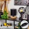 CHIUVI Table lamp Ecru, black, 1-light source