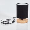 CHIUVI Table lamp Ecru, black, 1-light source