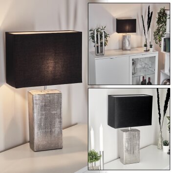 BOLDRARIAS Table lamp chrome, silver, 1-light source