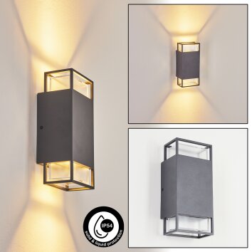 RAMALHAL Outdoor Wall Light anthracite, 2-light sources