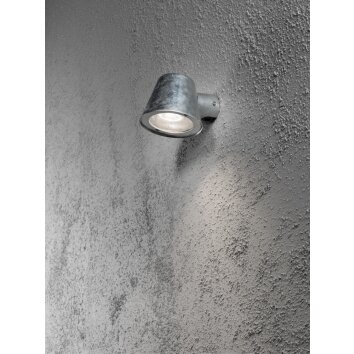 Konstsmide Trieste wall light stainless steel, 1-light source