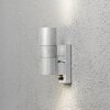 Konstsmide MODENA wall light galvanized, 2-light sources, Motion sensor