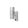 Konstsmide MODENA wall light galvanized, 2-light sources, Motion sensor