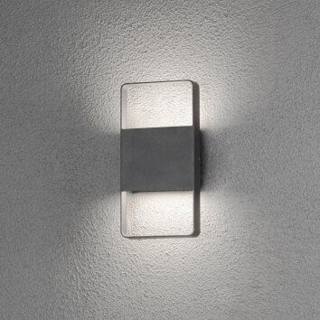 Konstsmide MATERA Outdoor Wall Light LED black, 2-light sources