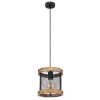 Globo JEANIE Pendant Light Dark wood, black, 1-light source
