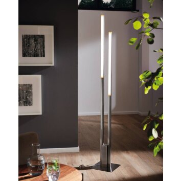 Eglo FRAIOLI-Z Floor Lamp LED matt nickel, 2-light sources, Colour changer