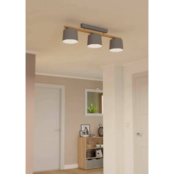 Eglo MARIEL Ceiling Light brown, grey, 3-light sources