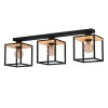 Eglo LIBERTAD Ceiling Light brown, black, 3-light sources