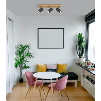 Globo ROBBY Ceiling Light black, 3-light sources