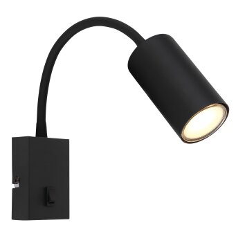 Globo ROBBY Wall Light black, 1-light source