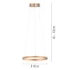 Leuchten-Direkt TITUS Pendant Light LED brass, 1-light source