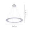 Paul Neuhaus PURE-COSMO Pendant Light LED aluminium, 25-light sources, Remote control